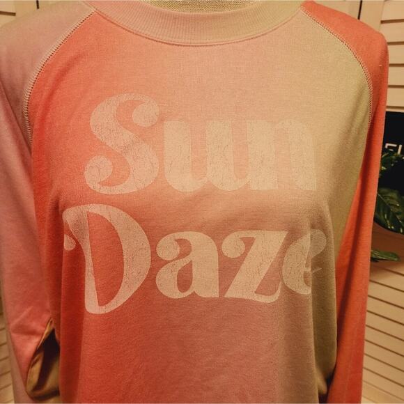WILDFOX SUN DAZE SOMMERS SWEATSHIRT NEON SHERBERT SIZE SMALL - Picture 5 of 7